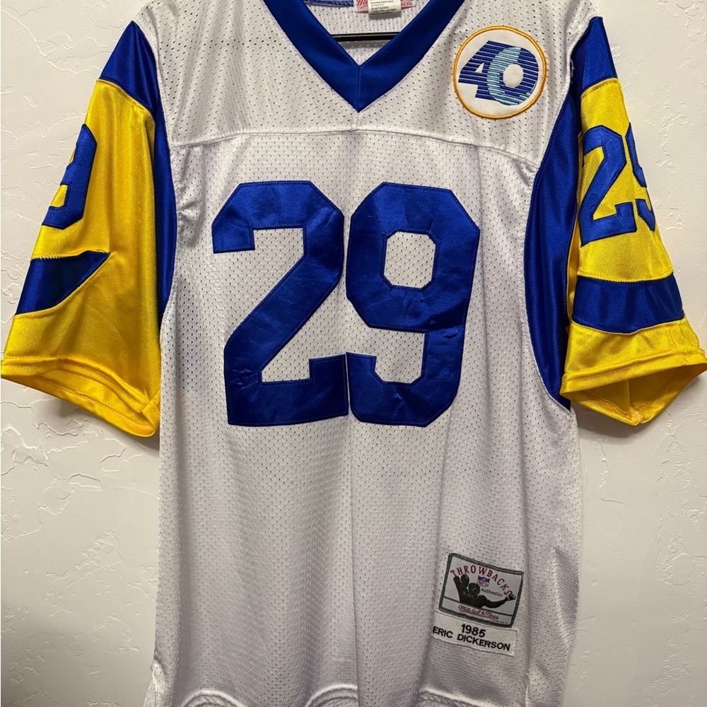 Mitchell & Ness White Throwback NFL Jersey
